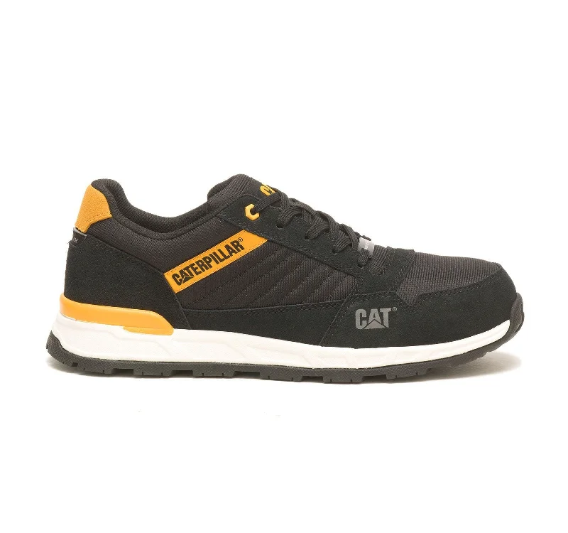 Venward Composite-Toe Work Shoe Black/Cat Yellow