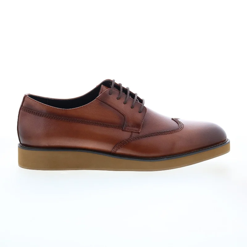 Zanzara Malton ZZ1427C Mens Brown Oxfords & Lace Ups Wingtip & Brogue Shoes