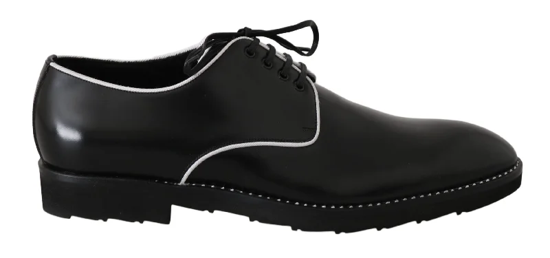 Dolce & Gabbana Elegant  Leather Derby Dress Men's Shoes