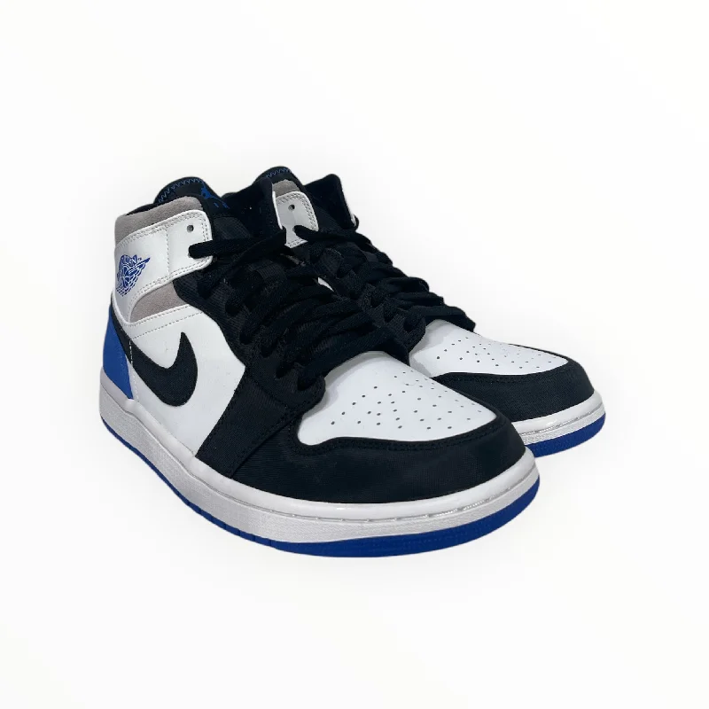 Stylish Travel Slip-Ons NIKE/Hi-Sneakers/US 10.5/Leather/BLU/ROYAL BLACK TOE