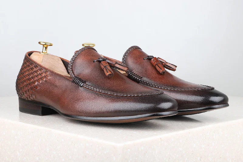 Atesber Formal Slipon-Brown For Men