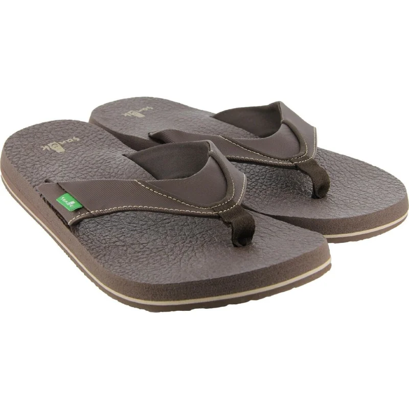 Cozy Everyday Sport Shoes Sanuk Men's Beer Cozy  Flip-Flop Brown