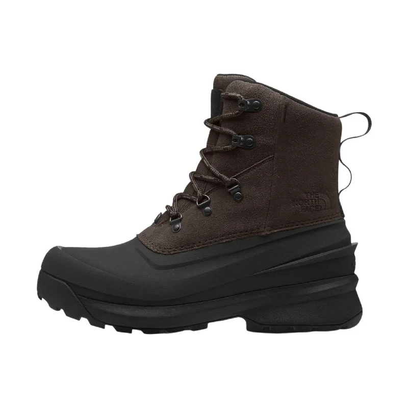 North Face Men's Chilkat V Lace Waterproof Winter Boots - Coffee Brown/TNF Black