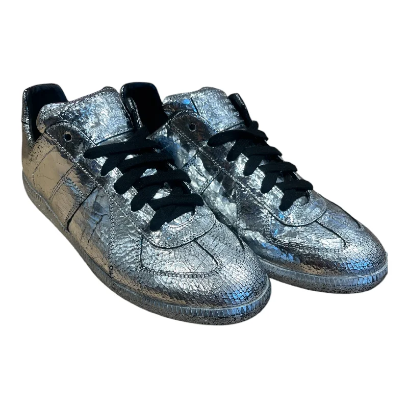 Maison Margiela/Low-Sneakers/EU 42/Iridescent/Leather/SLV/REPLICA MIRROR SNEAKERS