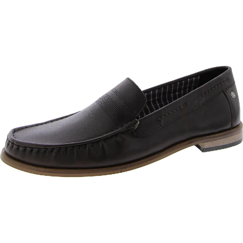 LYNX Mens Faux Leather Round toe Loafers