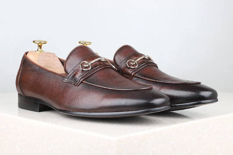 Atesber Formal Slipon-Brown For Men