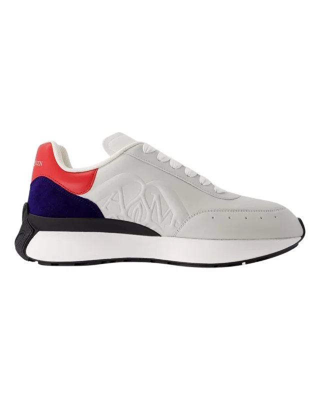 Calfskin Sprint Runner Sneakers with Rubber Sole