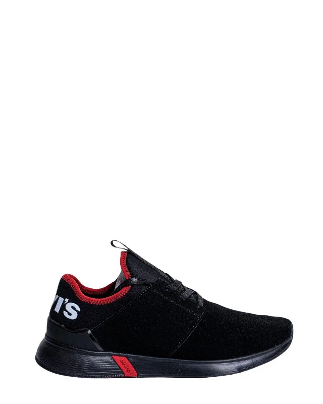 Levis Harrison Suede Sneakers for Men - Black