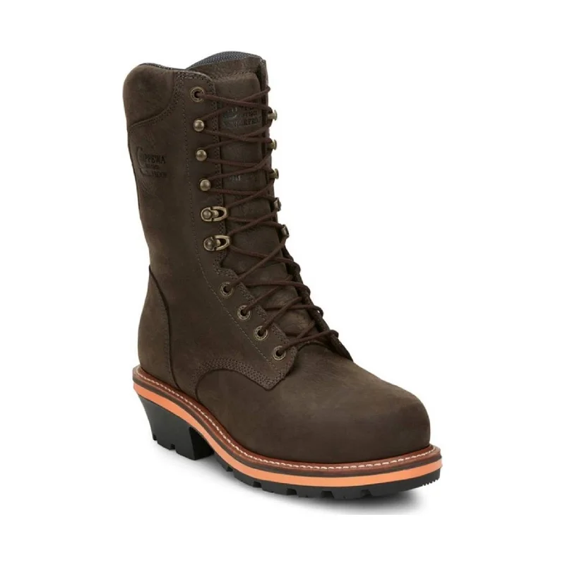 Chippewa Men's 10" Thunderstruck Composite Toe Logger - Brown