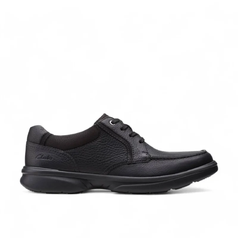 Men's Bradley Vibe Slip-On Shoes In Black Tumbled Leather