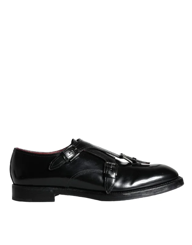 Dolce & Gabbana  Calf Leather Men Formal Dress Men's Shoes (Pre-Owned)