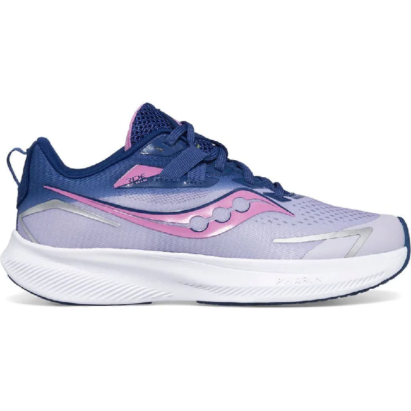 Saucony Ride 15 Junior Running Shoes - Purple