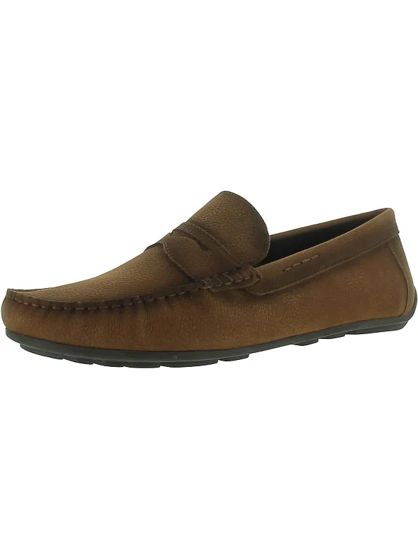 Mens Leather Slip On Loafers