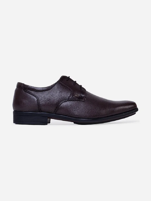 Men's Brown Regular Toe Lace Up Formal (ID6017)