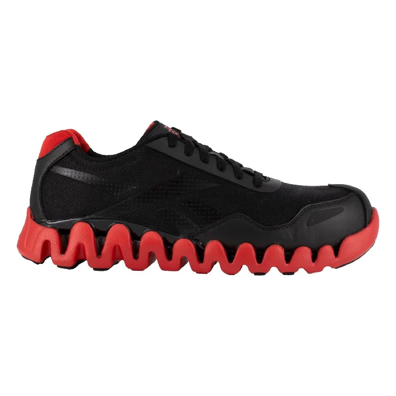 Zig Pulse Composite-Toe Athletic Work Shoe Black/Red