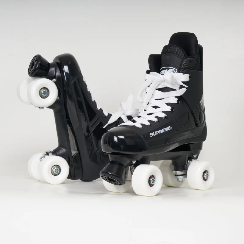 Supreme Turbo 33 Roller Skates (Bauer replacement) - Complete With Sims White Wheels