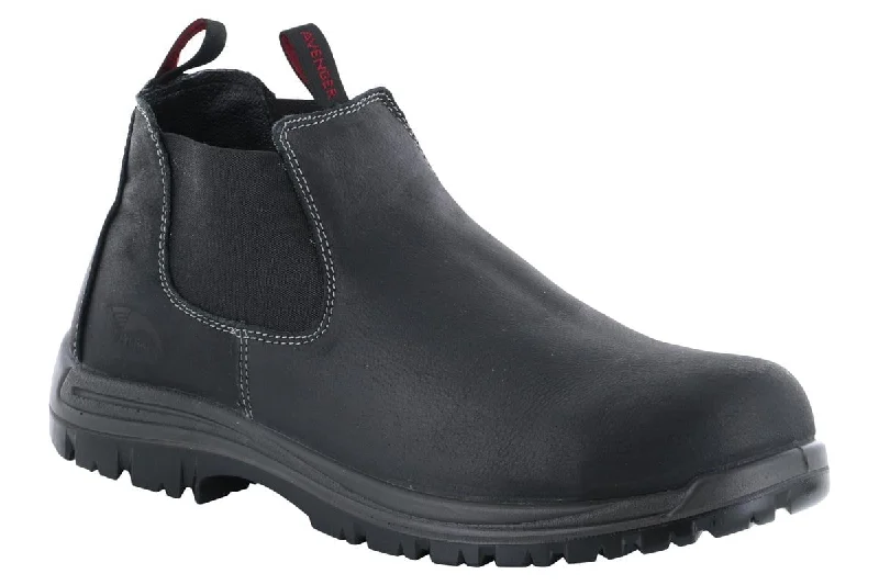 Avenger Foreman Composite Toe Slip On Boot Black