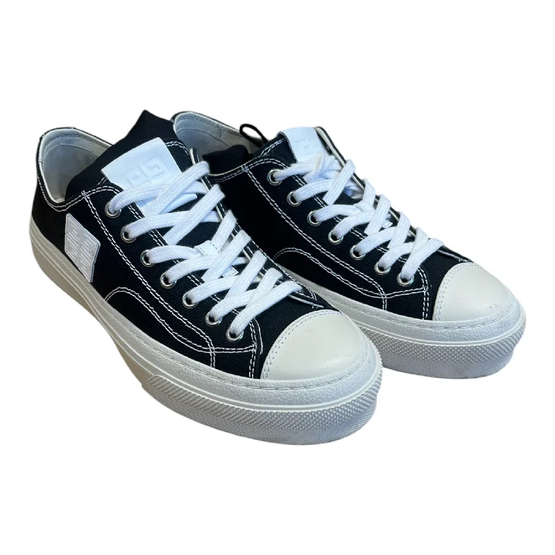 GIVENCHY/Low-Sneakers/EU 40/Cotton/BLK/CITY LOW SNEAKERS IN B&W