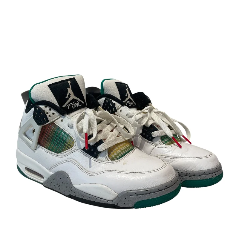 Jordan/Hi-Sneakers/US 9.5/WHT/JORDAN 4 LUCID GREEN RASTA