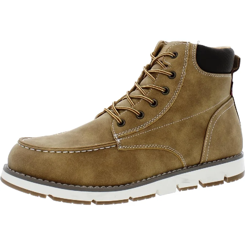 Levi's Mens Faux Leather Lifestyle Ankle Boots