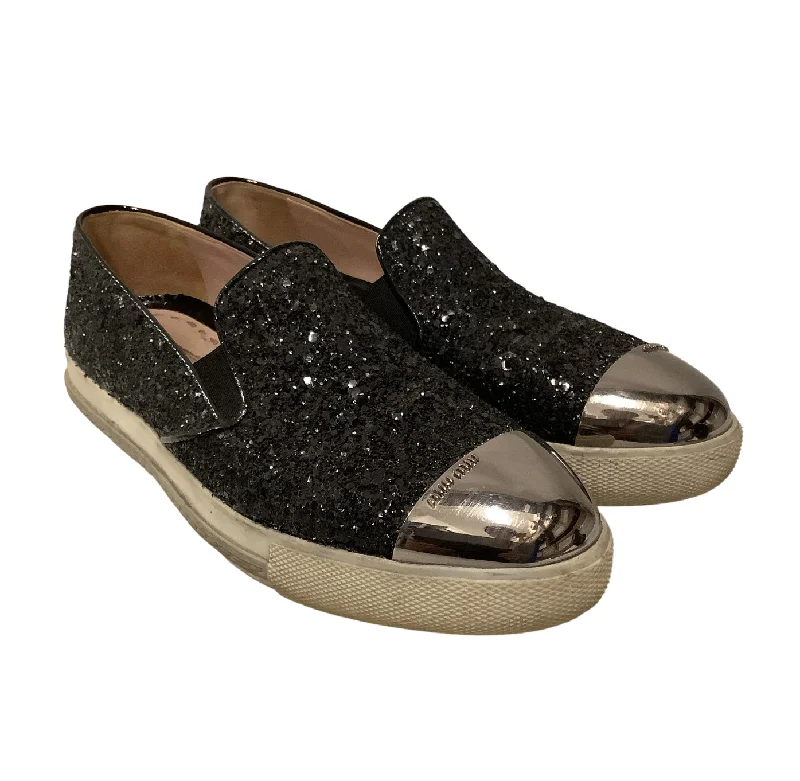 MIU MIU/Low-Sneakers/EU 36.5/BLK/