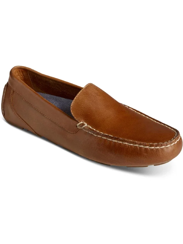 Davenport Mens Leather Slip On Loafers