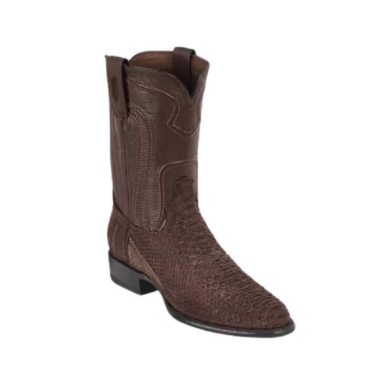 Los Altos Men's Original Python Roper Toe Boots