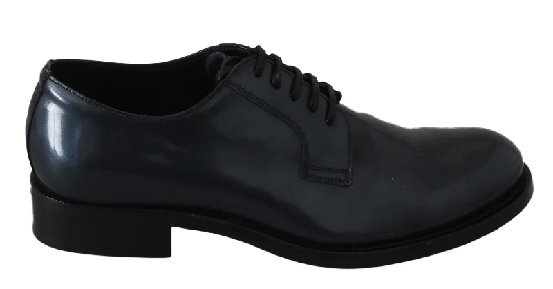 Dolce & Gabbana Elegant  Leather Derby Dress Men's Shoes