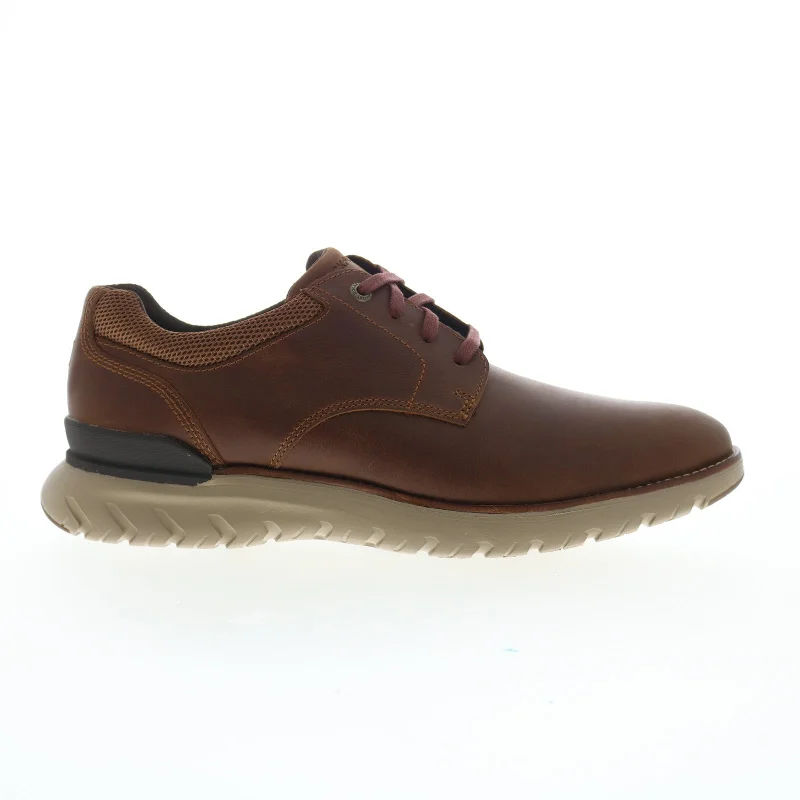 Rockport Total Motion Sport Plain Toe Mens Brown Oxfords & Lace Ups Shoes