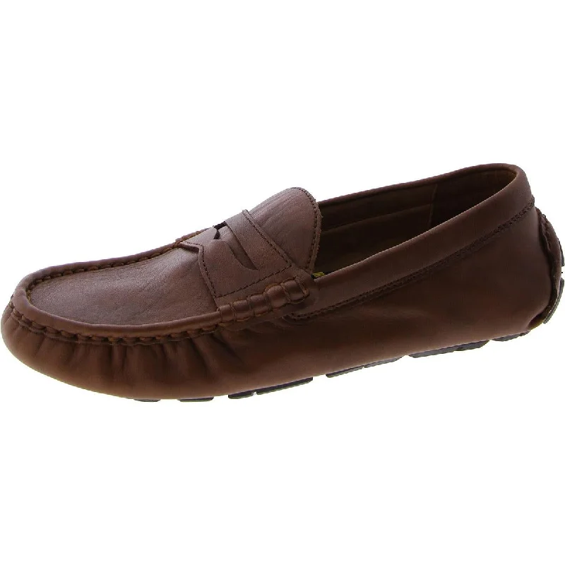 ANDERS PENNY Mens Leather Slip on Loafers