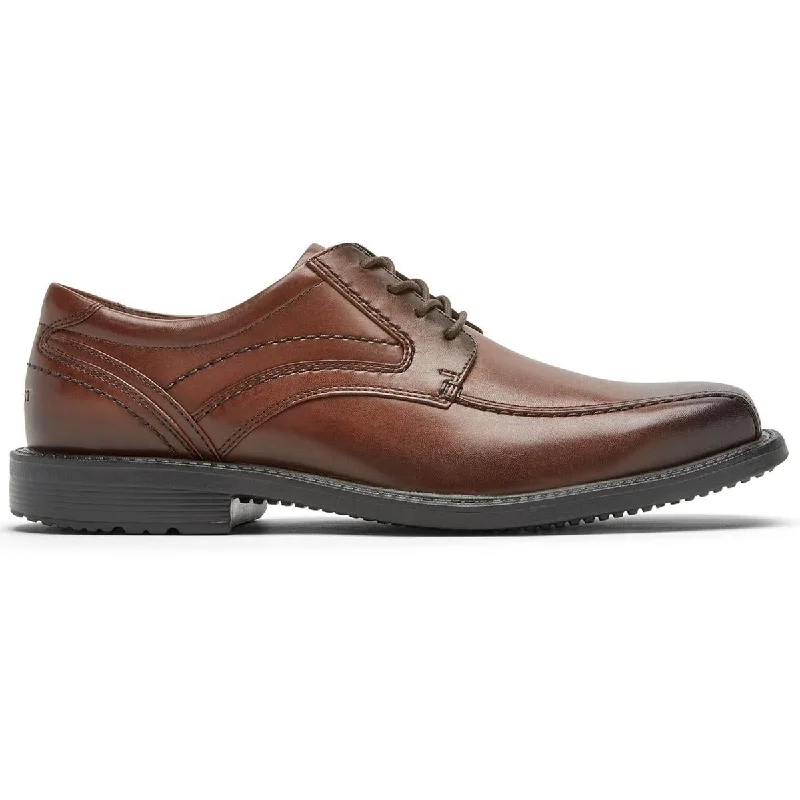 Bike Toe Mens Leather Square Toe Oxfords