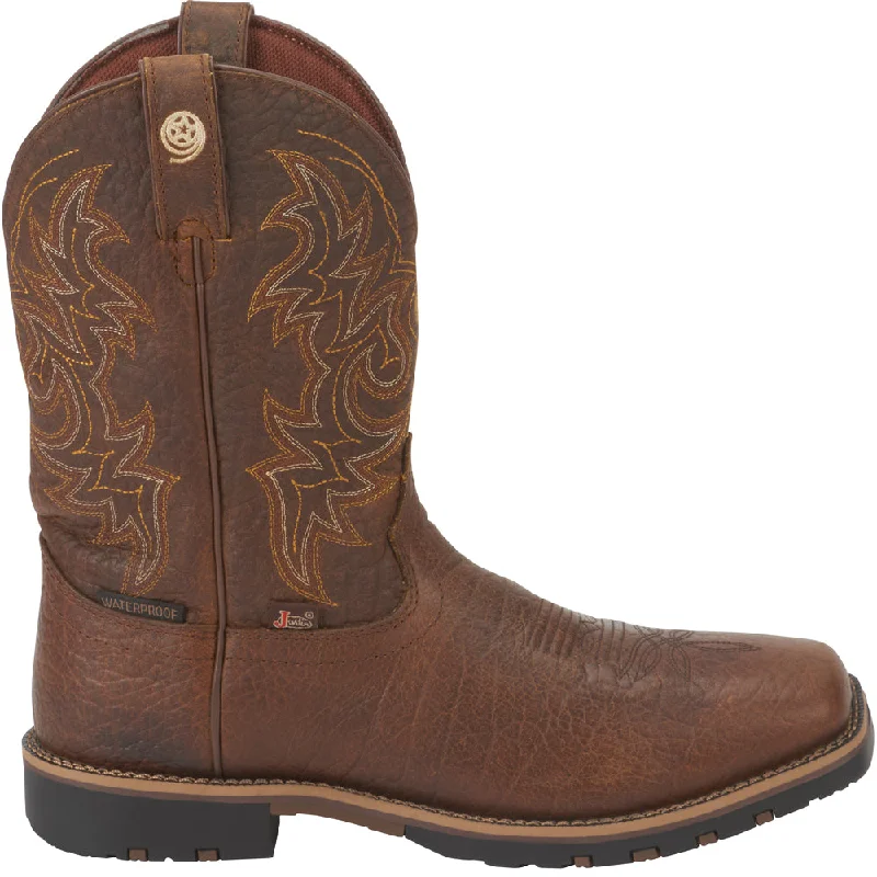 Fireman Square Toe Cowboy Boots