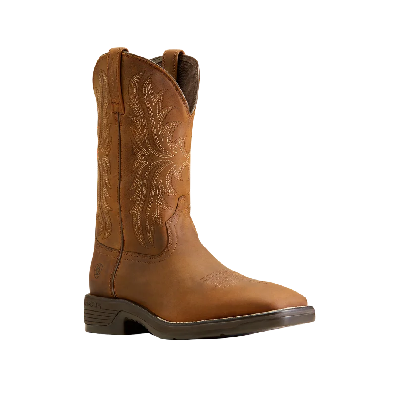 Ariat Men's Performance Ridgeback Oily Distressed Tan Western Boots