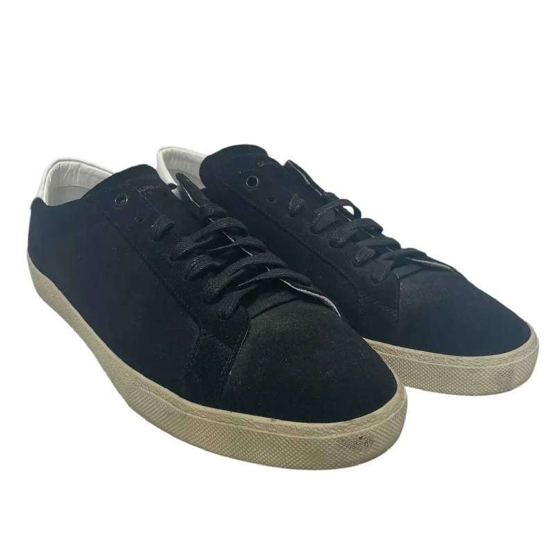 SAINT LAURENT/Low-Sneakers/EU 46/Suede/BLK/court low suede