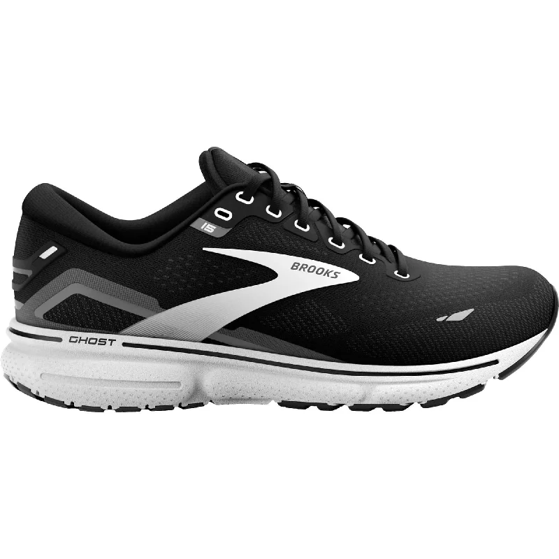 Brooks Ghost 15 WIDE FIT Mens Running Shoes - Black