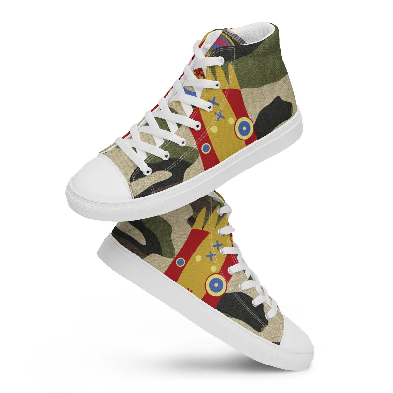 Ushkee Army Iron Man Men’s high top canvas shoes