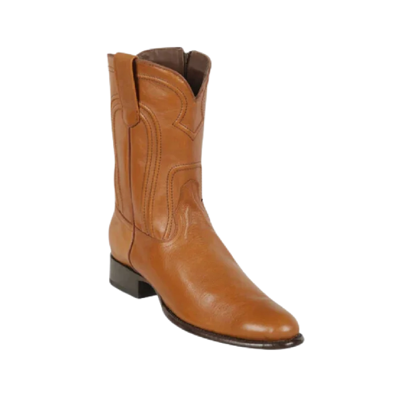 Los Altos Men's Honey Leather Roper Toe Boot