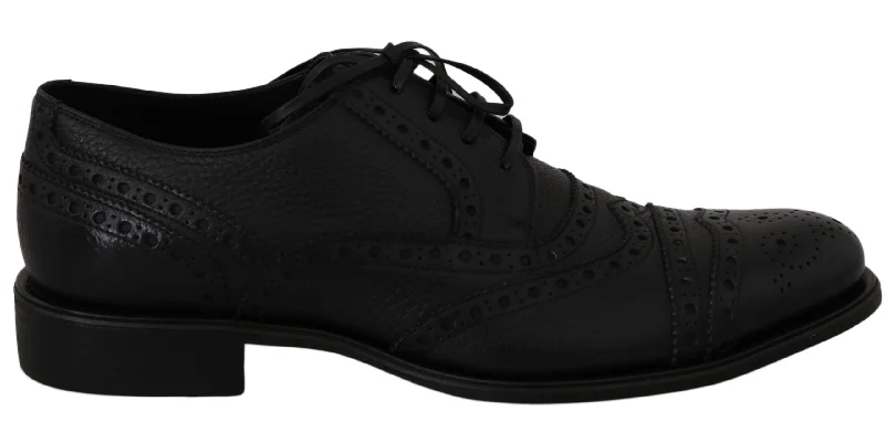 Dolce & Gabbana Elegant   Wingtip Derby Dress Men's Shoes