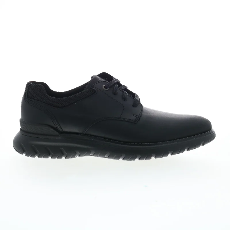 Rockport Total Motion Sport Plain Toe Mens Black Oxfords & Lace Ups Shoes