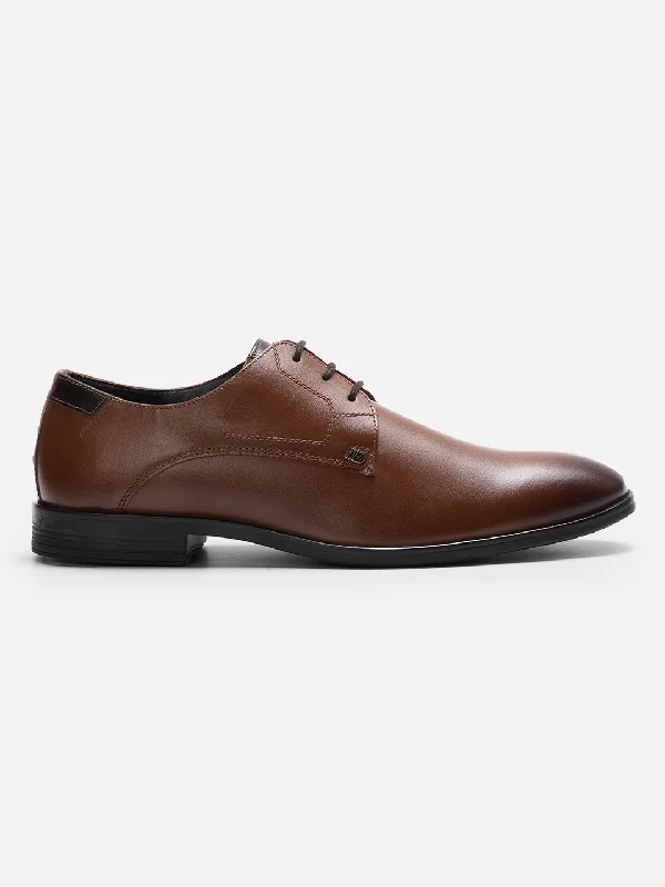 Men's Tan Regular Toe Lace Up Formal  (ID2113)