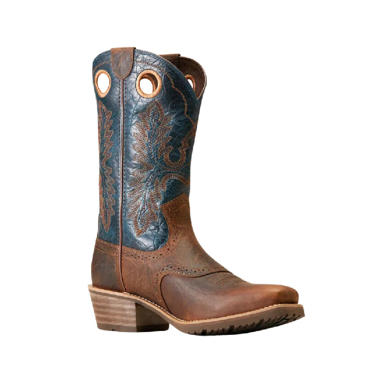 High-Performance Urban Sneakers Ariat Men's Hybrid Square Cowboy Fiery Brown Crunch Boots