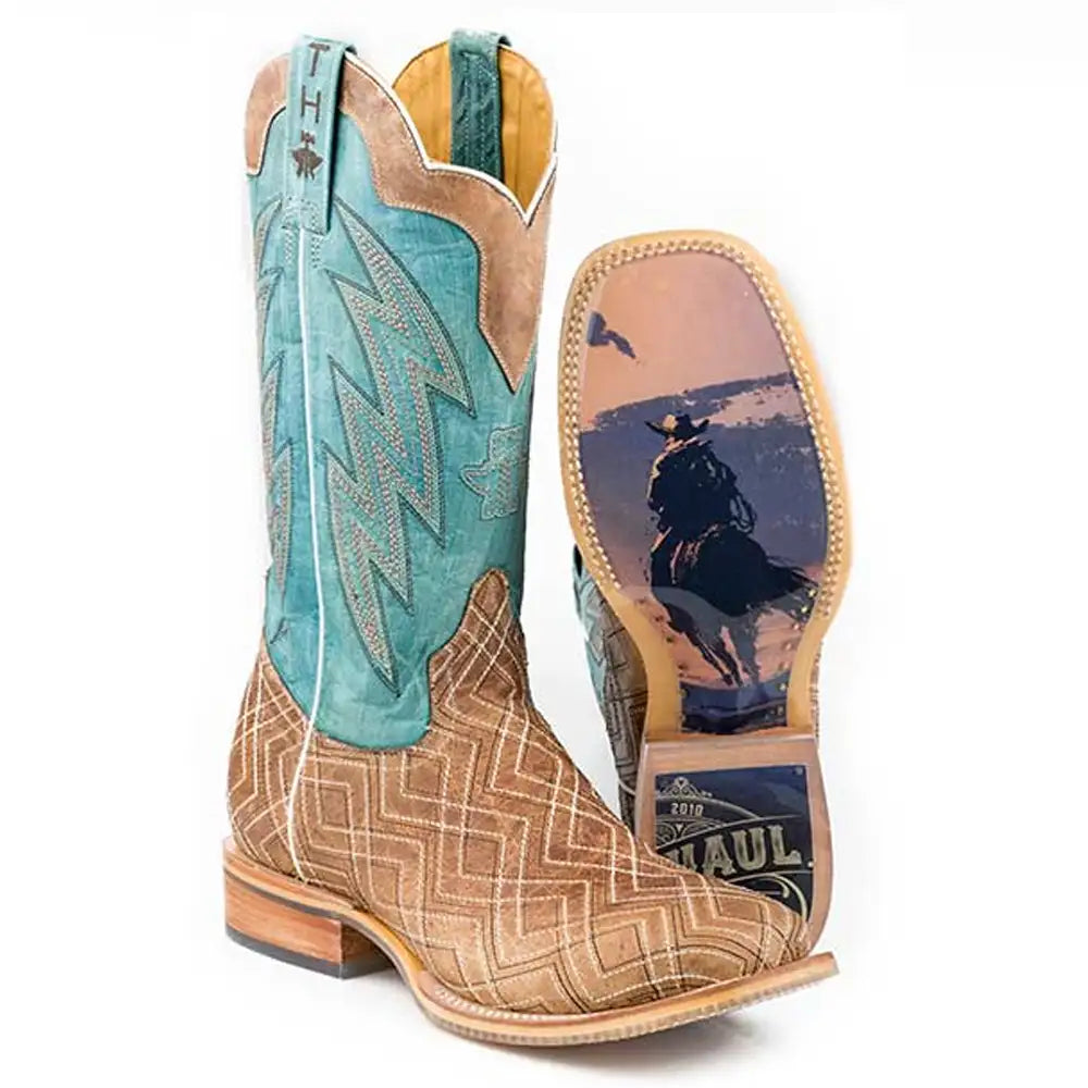 Travel Comfort Running Shoes Tin Haul Matrix - Men's Leather Cowboy Boot