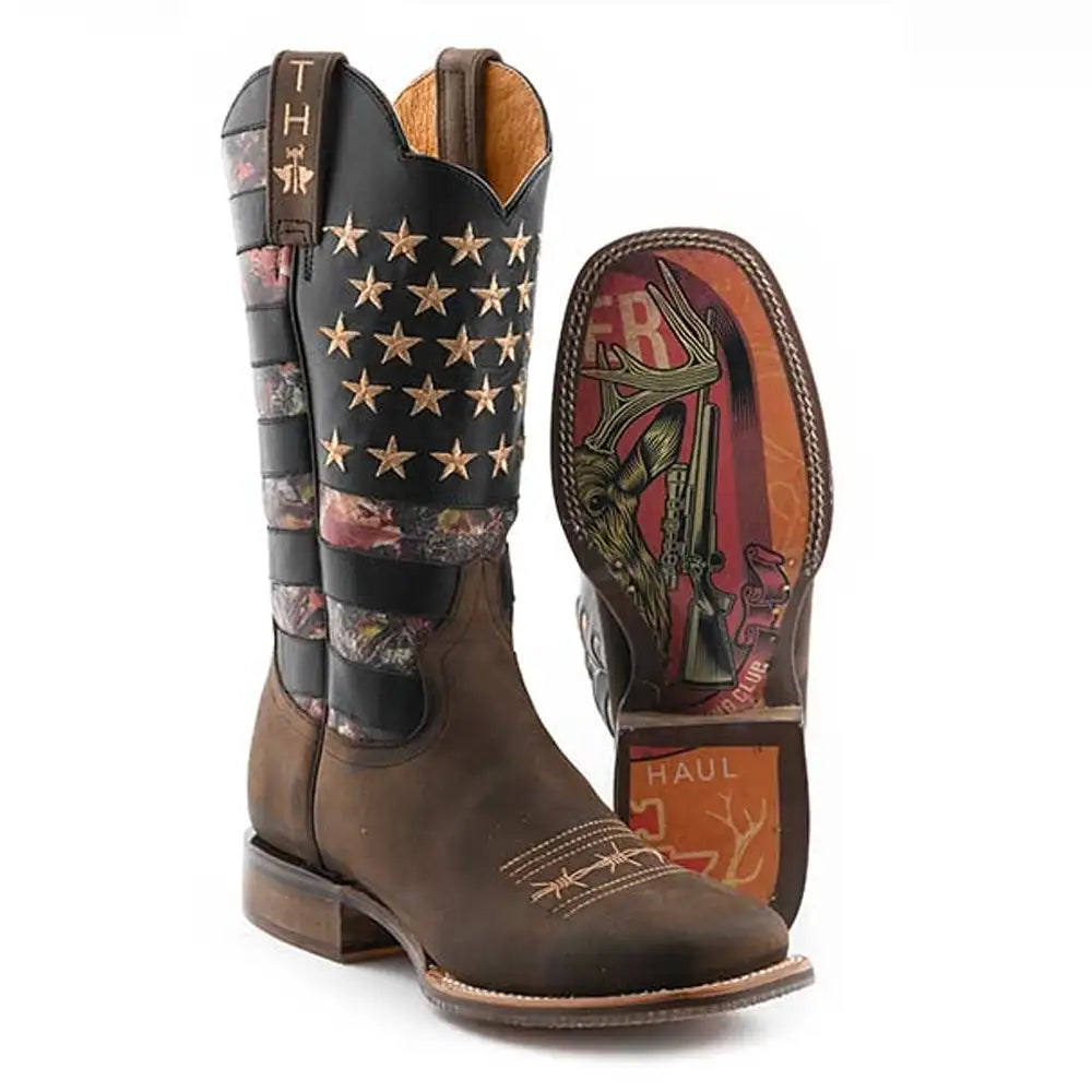 Soft Sole Fashion Sneakers Tin Haul Open Season/Deer Hunter - Men's Leather Cowboy Boot