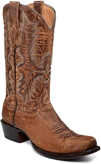 Trendy Streetwear Sneakers Corral A4546 Men's Brown Cowboy Boots with Embroidery in Narrow Square Toe Trendy Streetwear Sneakers Corral A4546 Men's Brown Cowboy Boots with Embroidery in Narrow Square Toe