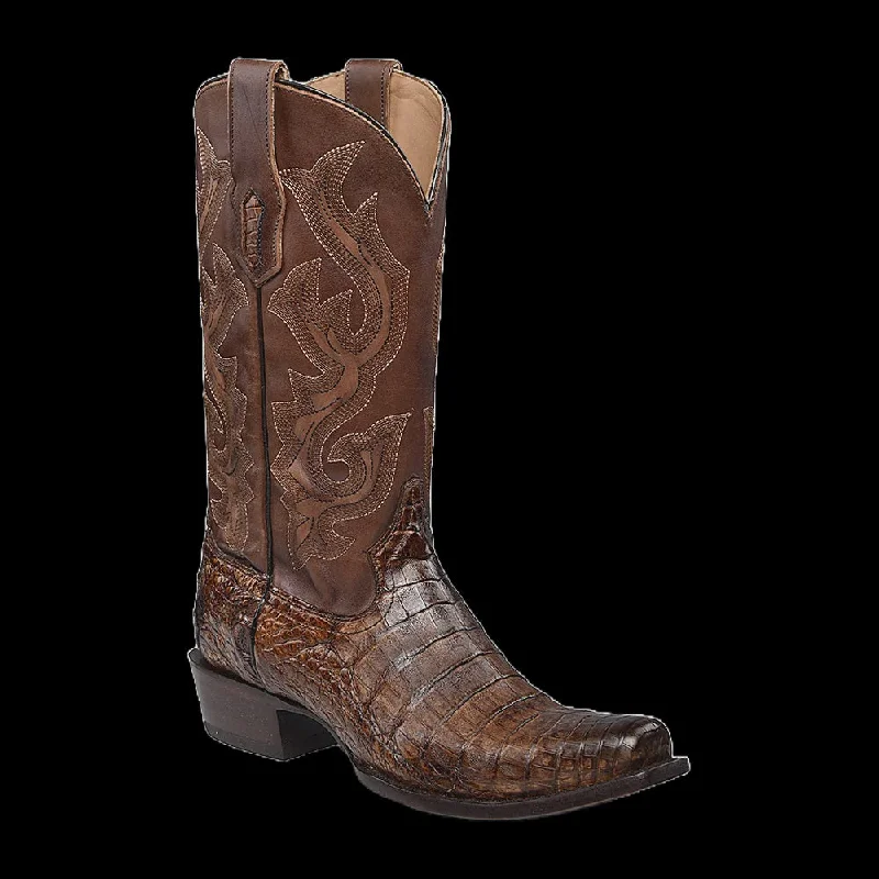 Ultra-Flexible Trendy Sneakers Corral A4552 Men's Honey Brown Caiman Narrow SQ Toe SS24