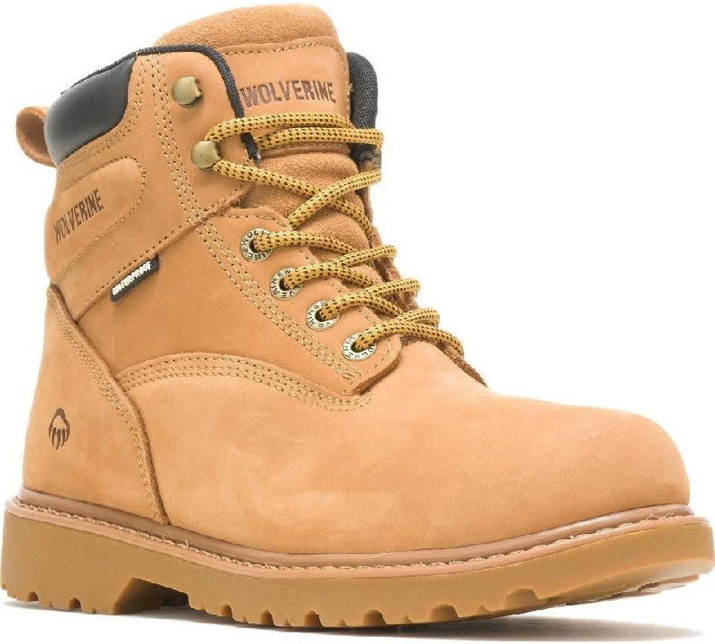 Everyday Non-Slip Walking Shoes Wolverine Men's 6" Floorhand WP Steel Toe Work Boot - Wheat- W10632 Everyday Non-Slip Walking Shoes Wolverine Men's 6" Floorhand WP Steel Toe Work Boot - Wheat- W10632